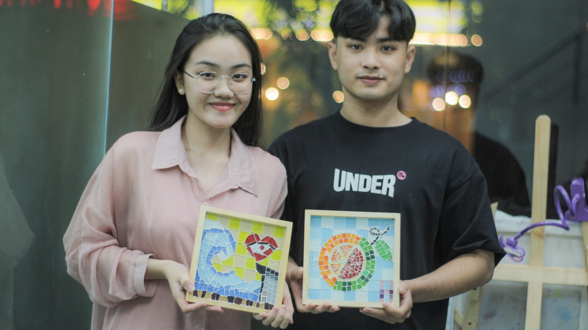 Làm tranh khảm Mosaic - Kloud Art